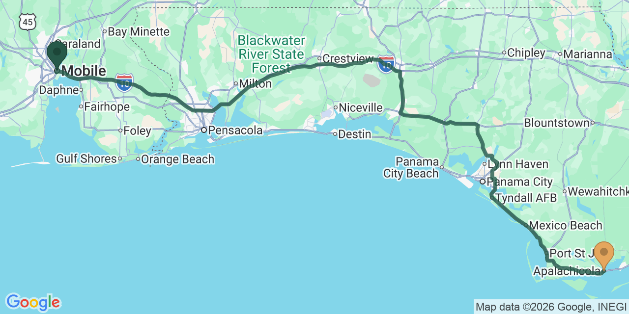 Mobile to Apalachicola: Alabama & Florida Gulf Coast Fall Road Trip on US-98