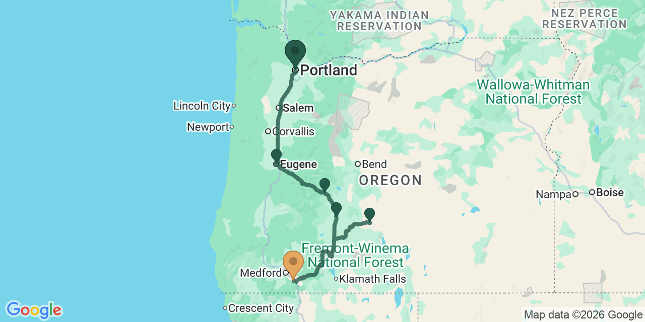 Portland to Ashland via the Cascade Lakes Scenic Byway: A Fall Oregon Road Trip