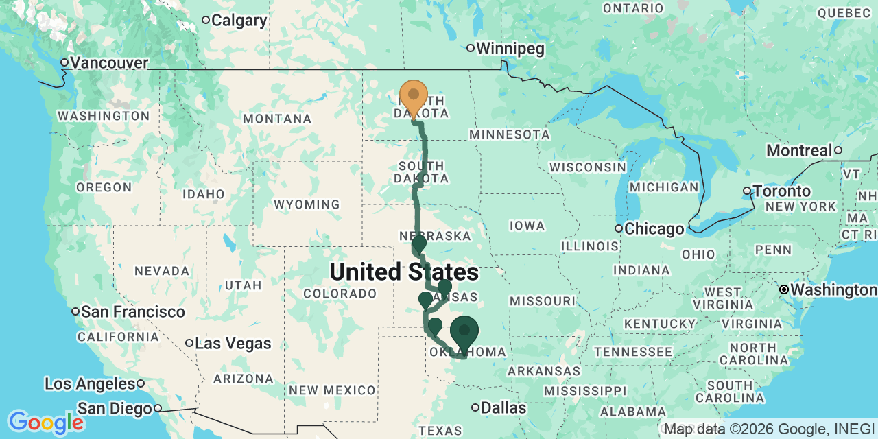 Oklahoma to North Dakota: The Northern Great Plains Loop via US-83