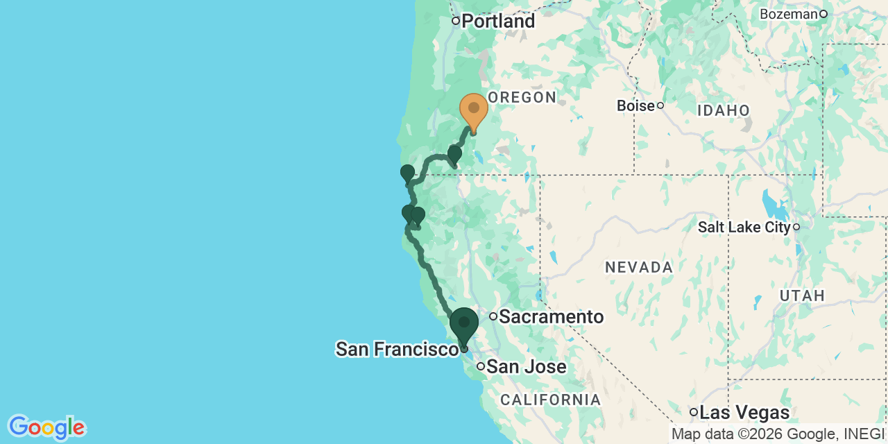 San Francisco to Crater Lake: The Northern California–Oregon Cascades Solo Road Trip