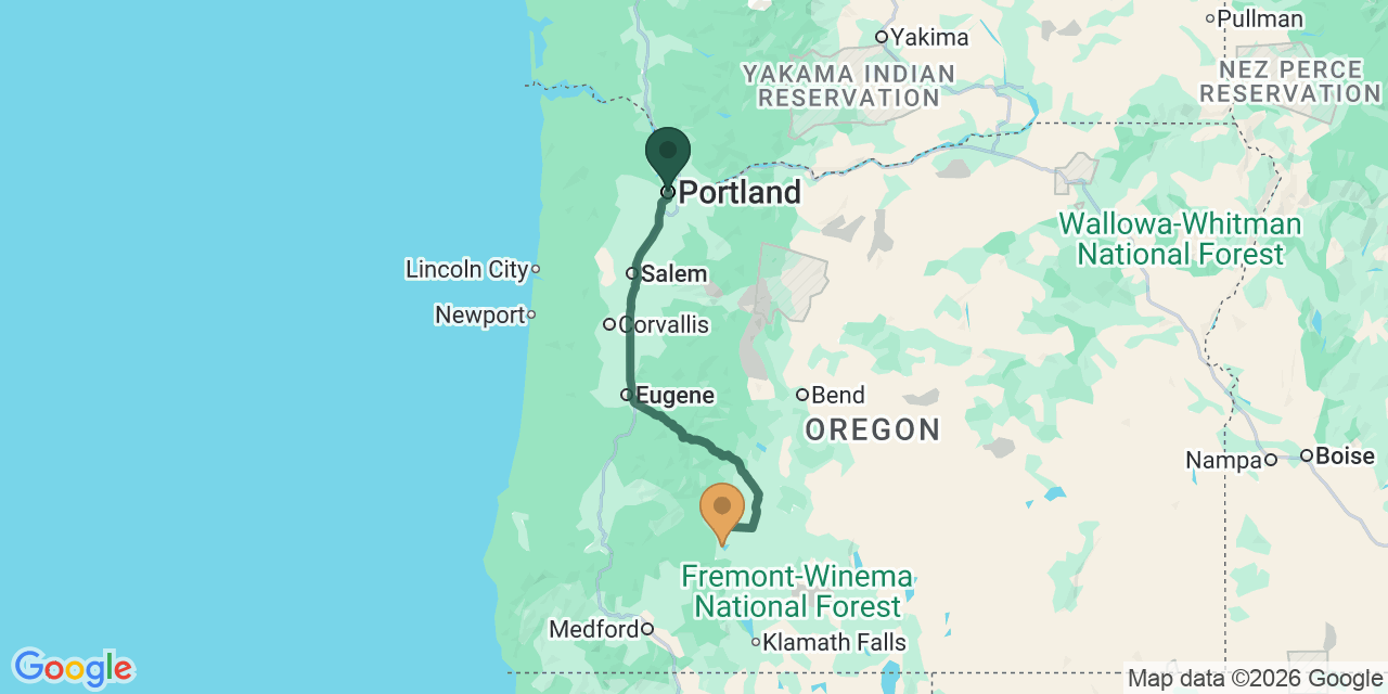 Portland to Crater Lake: Oregon Cascades Solo Road Trip on US-26 and OR-138
