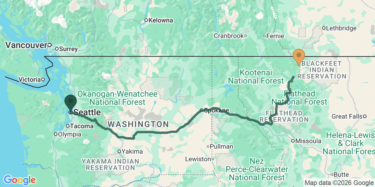 Seattle to Glacier National Park: The Northern Rockies Road Trip via US-2 and US-89