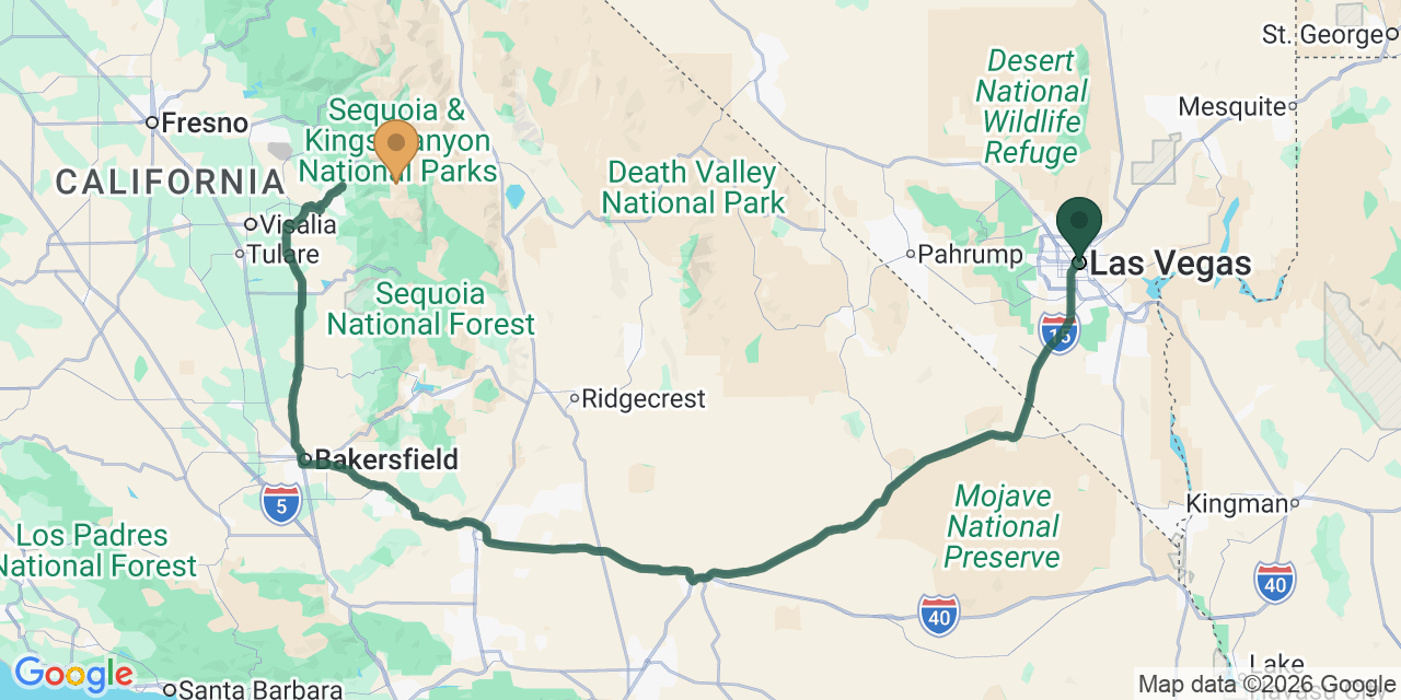 Las Vegas to Kings Canyon & Sequoia National Parks Road Trip: Giant Forests Without the Yosemite Crowds